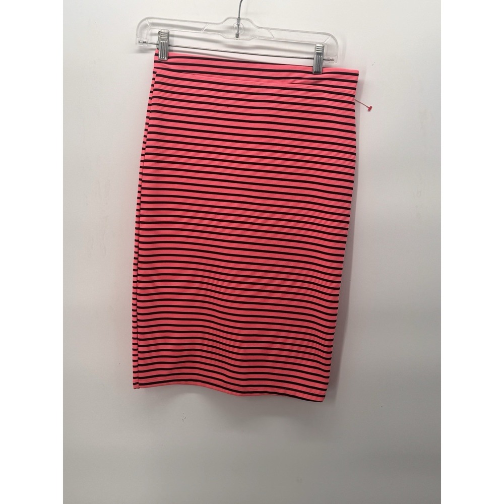 Rue 21 Stretchy Skirt Pink And Black Retro 80s Size M Barbie Core High Rise Slit